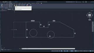 Parametric drawing AutoCAD 2022 [upl. by Eahsan340]