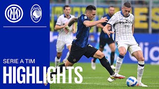 INTER 22 ATALANTA  HIGHLIGHTS  SERIE A 2122  A spectacular draw in a topsyturvy encounter 👏⚽⚫🔵 [upl. by Aileduab]