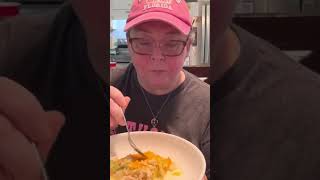 Chicken Broccoli Rice ￼ Casserole mukbang food foodie eatingshow tasty fyp chickengun [upl. by Shushan]