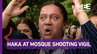 Schoolkids perform Haka in tribute of schoolmates killed in New Zealand mosque attacks [upl. by Colligan]