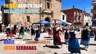 Baile de las Tradicionales Jotas Serranas en las Fiestas de ValdemoroSierra de Agosto 2024 [upl. by Hsara76]