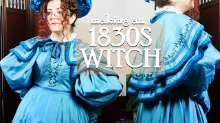 Making a Historical Victorian Witch Costume  1830s Witch [upl. by Hgierb]