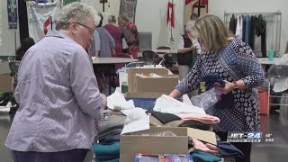 Volunteers from local Methodist conference donate hygiene kits for those in need [upl. by Nimajneb]