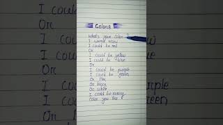 🎨Colors lyrics stellajang youtubeshorts songlyrics shortviral colors song alakabhoi1701 [upl. by Gerrard]