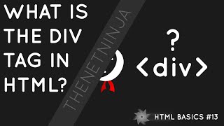 HTML Tutorial for Beginners 13  The div Tag [upl. by Nilram]