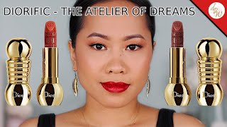 DIORIFIC  THE ATELIER OF DREAMS  rouge capucine taupe ispahan  REVIEW DEMO and SWATCHES [upl. by Magdalene]