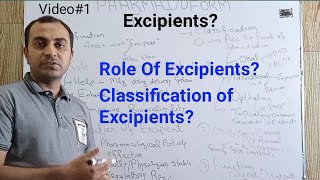 ExcipientsRole of excipientsClassification of excipients [upl. by Ahsienahs798]