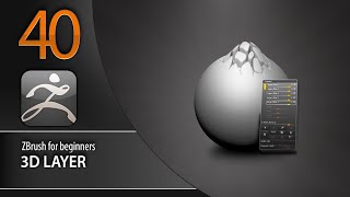 ZBrush for beginners40  3D Layer [upl. by Aloise]