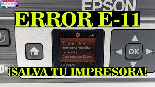 ERROR E11 EN EPSON XP352 ERROR ALMOHADILLAS ERROR TAMPON SOLUCIONADO [upl. by Harihat]