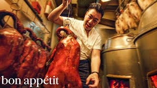 We Tried Hong Kong’s Legendary WholeRoasted Goose  Street Eats  Bon Appétit [upl. by Ennahtur]