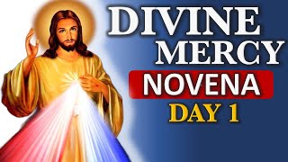 DAY 1 ♥️ DIVINE MERCY 💙 Novena of 9Day Catholic Virtual Prayer amp Chaplet [upl. by Kandy]