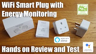 Slitinto Smart WiFi Plug with built in Energy Monitoring Unboxing and Setup Review [upl. by Lesde263]