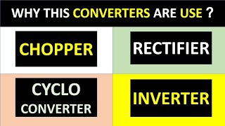 Chopper Cycloconverter rectifier Inverter Converters [upl. by Dleifrag241]