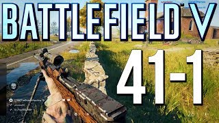 Battlefield 5 411 on New Map Panzerstorm PS4 Pro Multiplayer Gameplay [upl. by Nairdad]