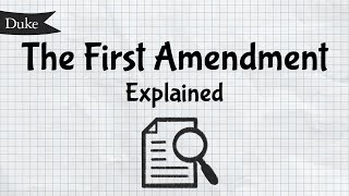 The First Amendment Explained  Quick Learner [upl. by Nnawtna610]