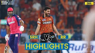 SRH vs RR Highlights Bhuvneshwar Kumar Shines As Hyderabad Beats Rajasthan By 1 Run  IPL 2024 [upl. by Ruscio]