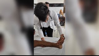 Ankle Clonus Reflex  Clinical Examination  Neurological Reflex  mbbs medical medicalstudent [upl. by Adnamar197]