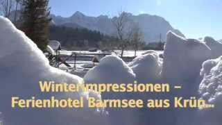 Ferienhotel Alpengasthof Barmsee im WINTER Krün Obb GAPATV [upl. by Barcellona]