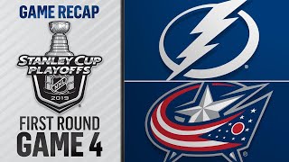 Blue Jackets complete stunning sweep of Lightning [upl. by Enneire]