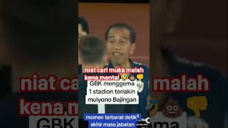 JokowiMomen terberat detik² akhir masa jabatan diteriaki Mulyono dan b4djingan satu stadion Riuh‼️ [upl. by Fielding]