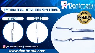 Dentmark Dental Articulating Paper Holder StraightCurved [upl. by Finstad]