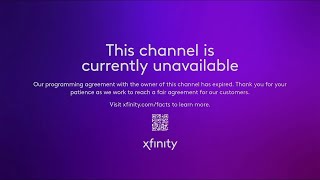 Xfinity Message Screen This channel is currently unavailable [upl. by Zuzana]