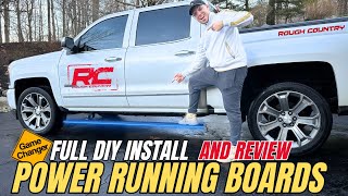 Rough Country EBOARD Side steps Full install and review Game Changer [upl. by Oynotna]