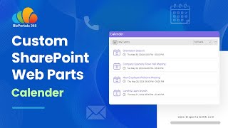 BizPortals Calender Web Part for Your SharePoint Intranet [upl. by Adias]