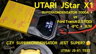 Utrai JStar X1 JSX1 ⚡️1000A vs Ford Transit 20 TDDi  🌡8°C Superkondensator 81v Test [upl. by Zeuqcaj]