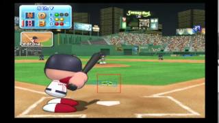 MLB Power Pros Wii World Series Game 1 Mets  Red Sox [upl. by Ydnim646]