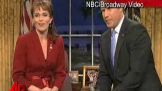 Will Ferrells Bush Meets Feys Palin on SNL [upl. by Fairfax765]