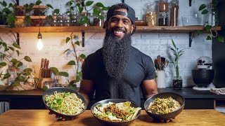 What I Eat in a Day  High Protein Vegan Easy Dinner Recipes [upl. by Alih38]