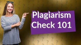 How can I check if something is plagiarized for free [upl. by Thoma]