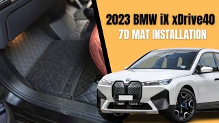 2023 BMW iX xDrive40  7d Mat Installation  BMW ix 2023 Mats  7d Mats  Car Mat Manufacturer [upl. by Acissev]