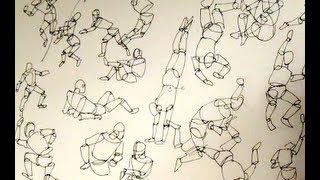 Learn how to draw easily Learn the human body proportions [upl. by Anaher]