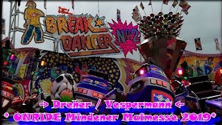 BREAK DANCER NO 2 DREHER VESPERMANN KIRMES ONRIDE KERMIS MINDEN MAIMESSE 2019 [upl. by Asiuqram]