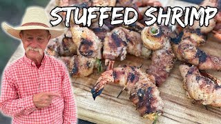 Grilled Shrimp  Jumbo Jalapeno Stuffed Shrimp [upl. by Alimak]