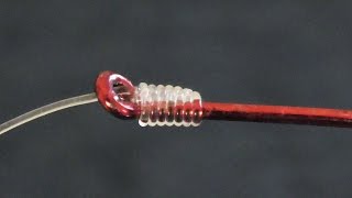 Easy Way To Snell A Hook  How To Tie A Hook To Fishing Line [upl. by Ailla843]