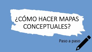 Cómo hacer un mapa conceptual [upl. by Aimit]