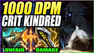 CRIT KINDRED DOES AN UNFAIR AMOUNT OF DAMAGE OVER 1000 DAMAGE A MINUTE [upl. by Manuela]