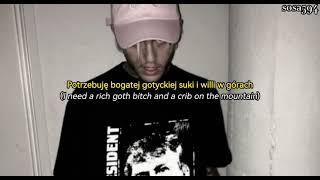 Lil Peep  Dead Money Lyrics Tłumaczenie PL [upl. by Bandur]