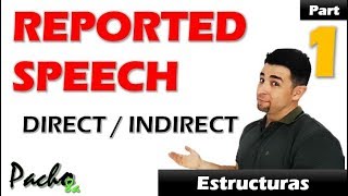 Cómo usar Direct  Indirect Speech – Reported Speech Clase 1 Reglas  Clases inglés [upl. by Kuska]