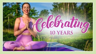 LIVE Community Celebration  10 years of Yoga with Kassandra [upl. by Rehpotsirhc]