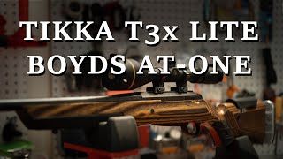 Tikka T3X Lite with Boyds Gunstocks ATOne Review amp Installation [upl. by Ned]