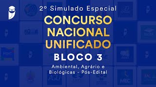 2º Simulado Especial CNU – Bloco 3 Ambiental Agrário e Biológicas – PósEdital – Correção [upl. by Yrem791]