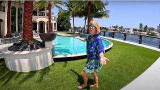 330 Boat Dock Waterfront Villa in Florida and Schaefer V33 Yacht Tour [upl. by Gianni]