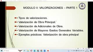 SESION 01 VALORIZACIÓN Y LIQUIDACIÓN DE OBRAS PÚBLICAS Y PRIVADAS [upl. by Eugenius]