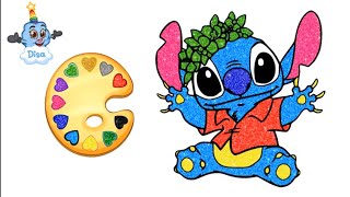 Lilo amp Stitch Coloring Pages for Kids Learn Colors [upl. by Aciria]