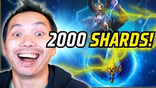 OVER 2000 ANCIENT SHARDS PULLING GOLD FOR EVERYONE ODIN CHASE LIVE  RAID SHADOW LEGENDS [upl. by Ahsitel]