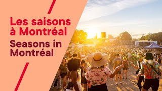 Vivez les 4 saisons de Montréal  Live Montréals 4 seasons [upl. by Zetnas969]